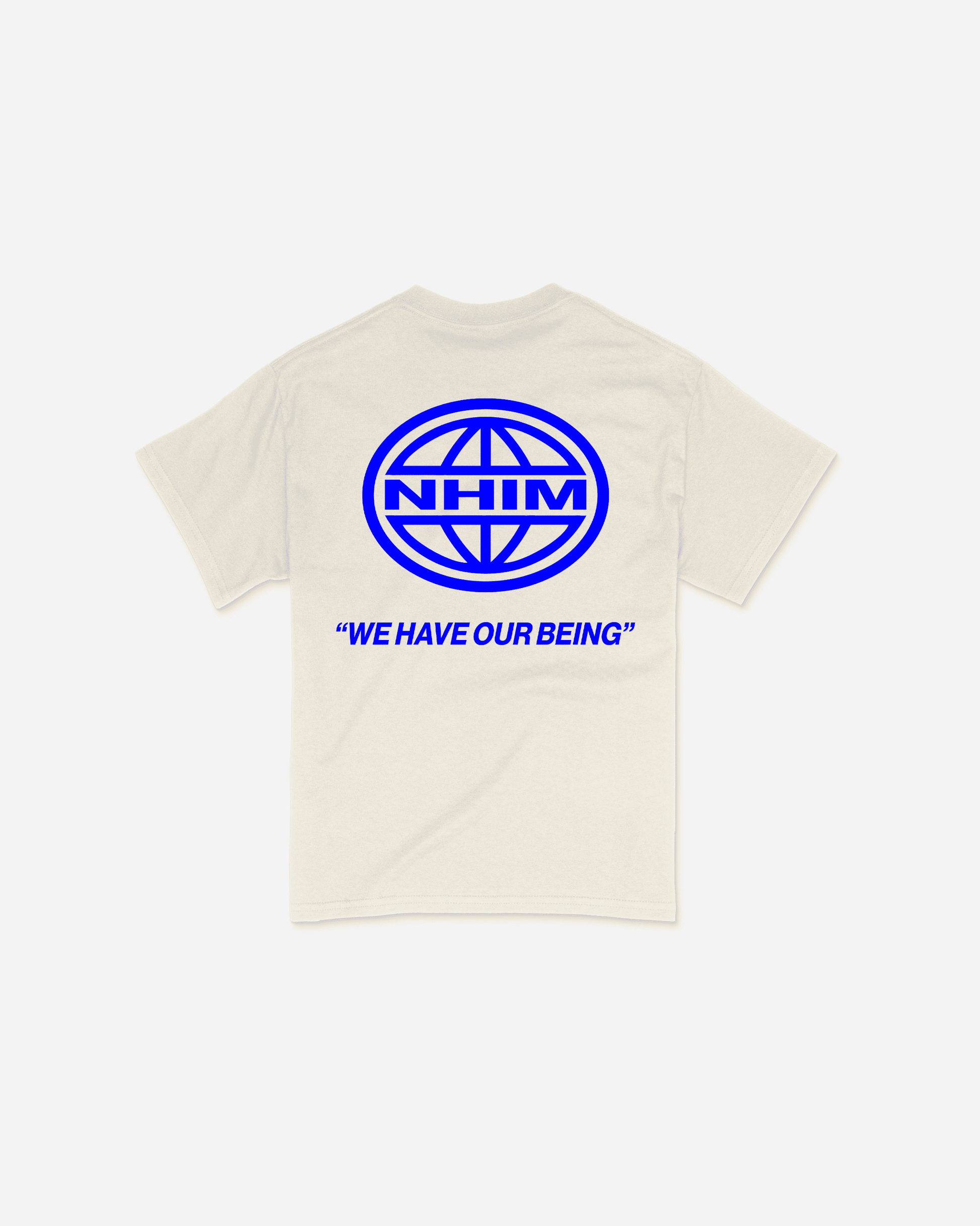 NHIM We have our being brand tee in natural by NHIM Apparel Christian clothing brand