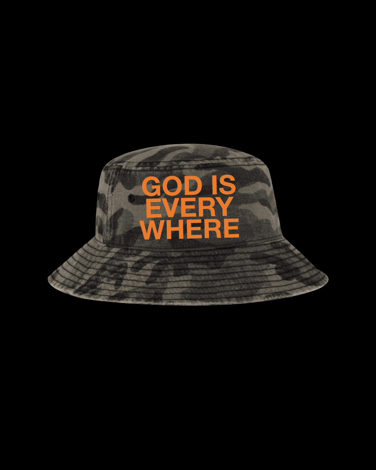 God Is Everywhere Bucket Hat In Camo by NHIM Apparel Christian Clothing Brand