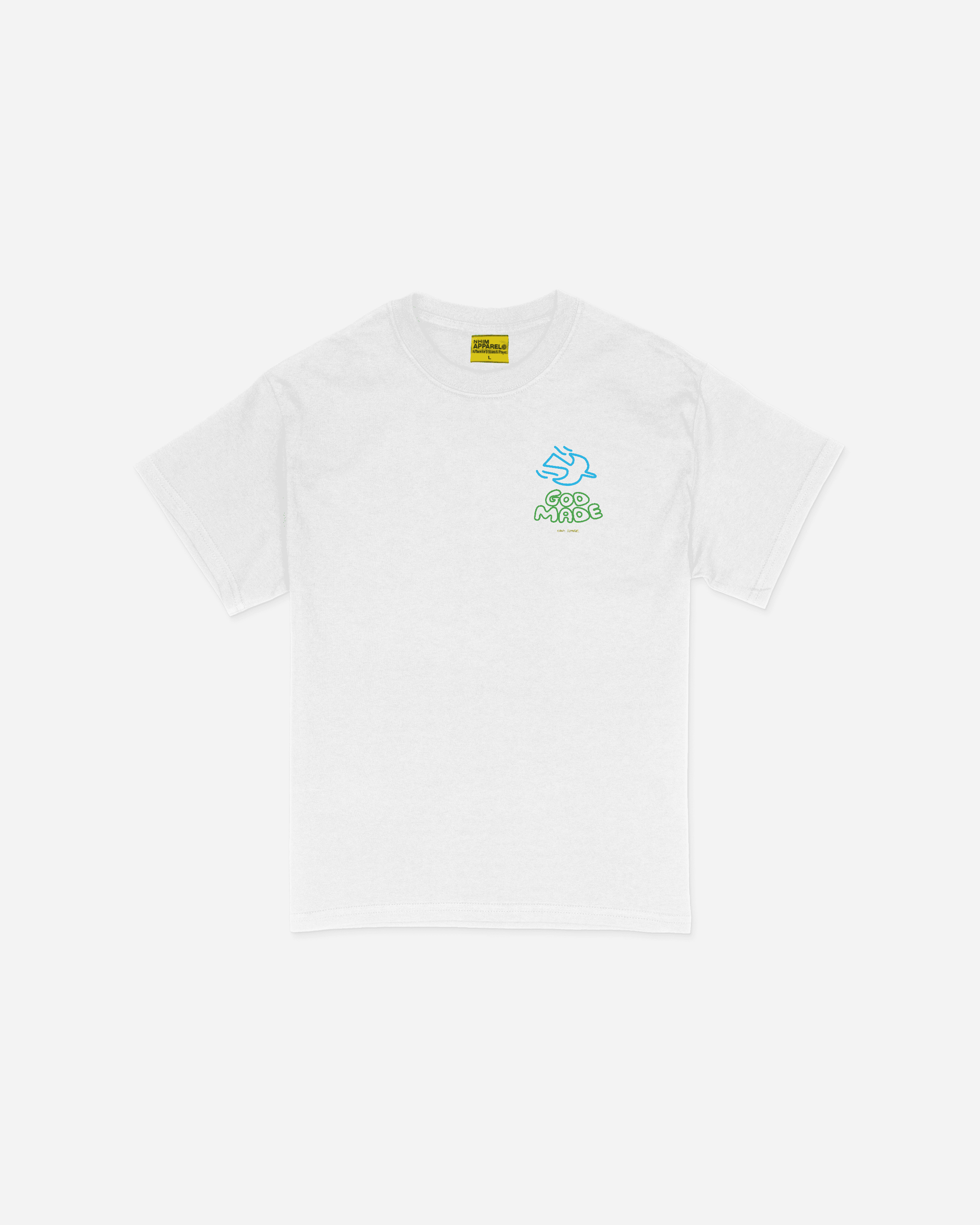 God Made Dove Christian T-Shirt in white by NHIM Apparel Christian clothing brand.