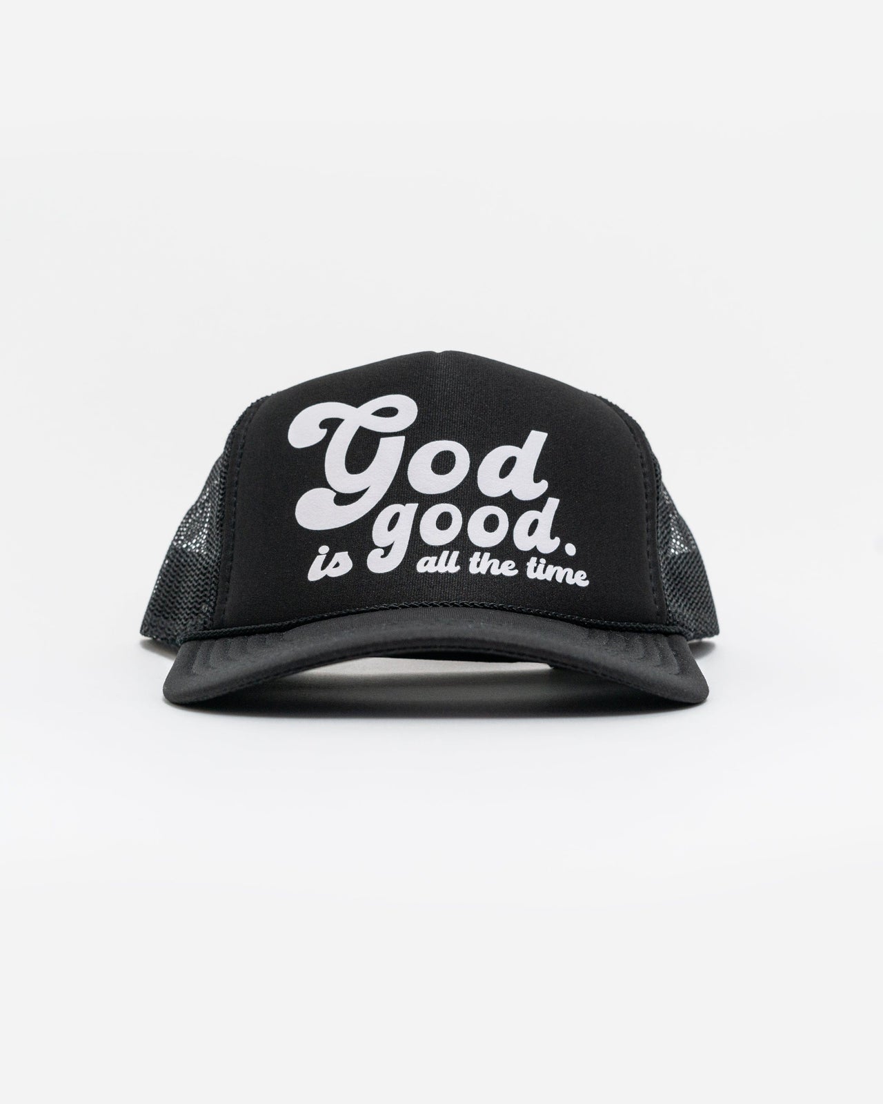 God is good Trucker Hat in Black