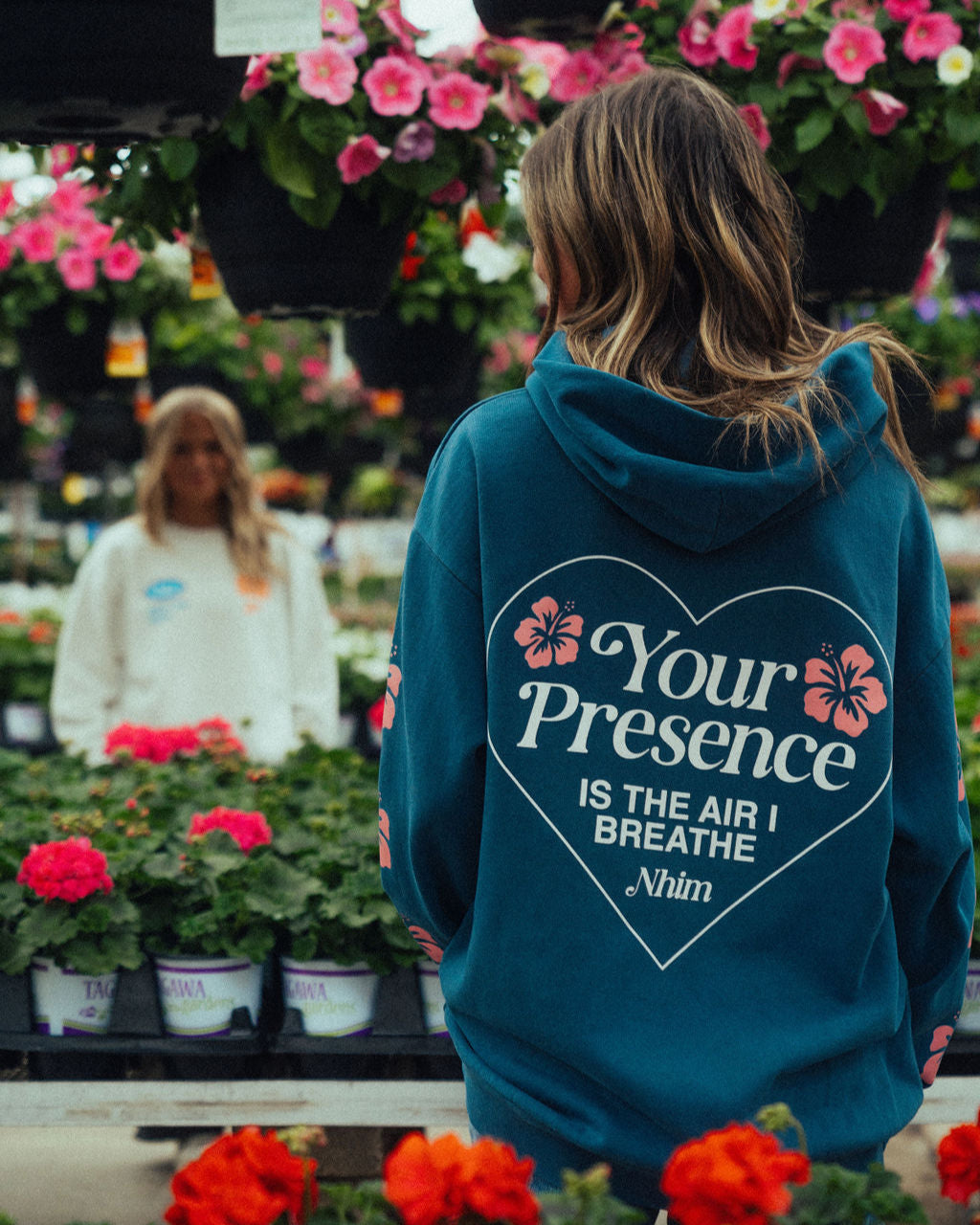 Your Presence is the air i breathe womens hoodie by nhim apparel christian clothing brand