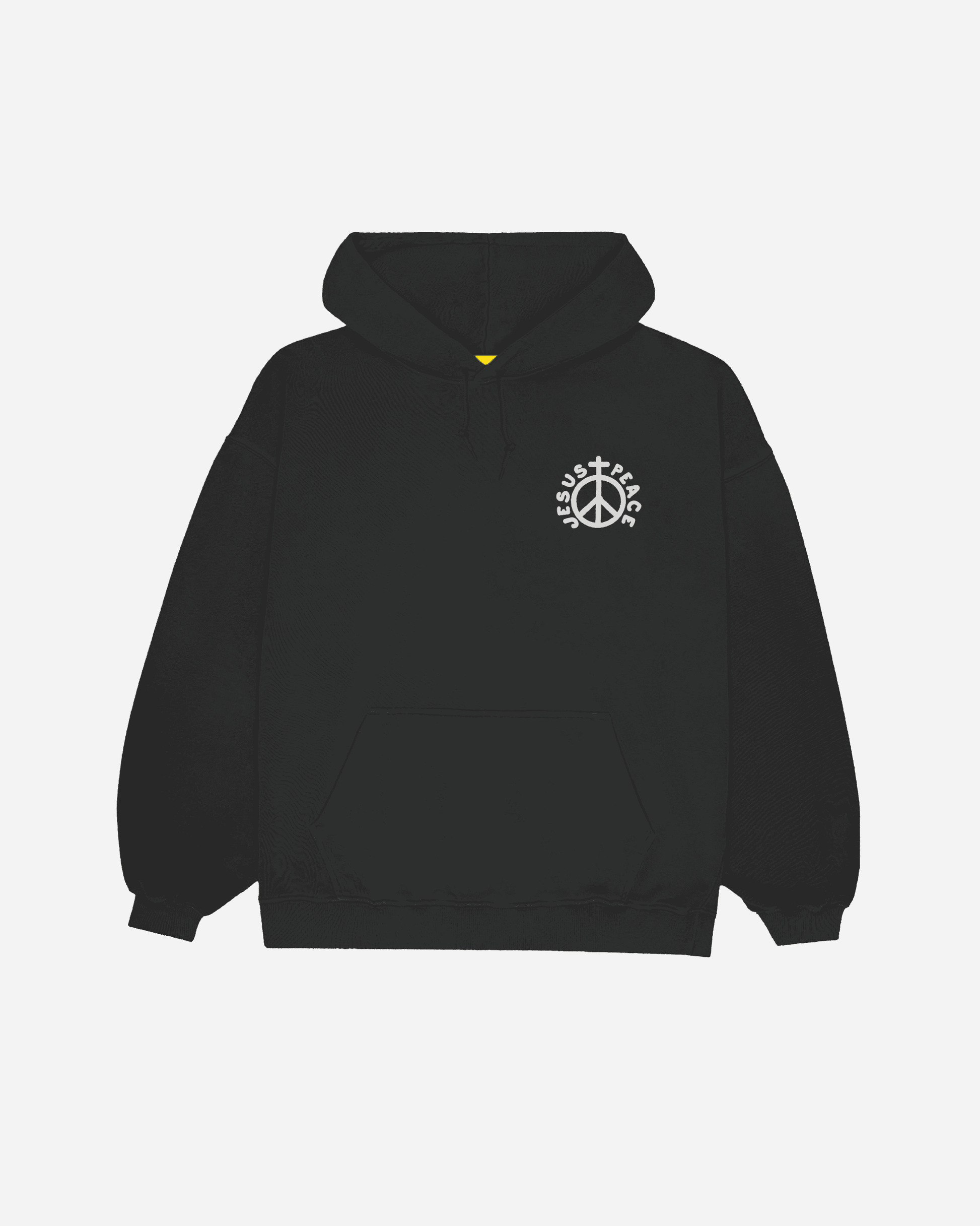 "Jesus Peace" Christian Hoodie Sweatshirt in Royal for the modern day Jesus People movement. Inspired by the words of 2 Thessalonians. Made in the USA by NHIM Apparel Christian Clothing Brand