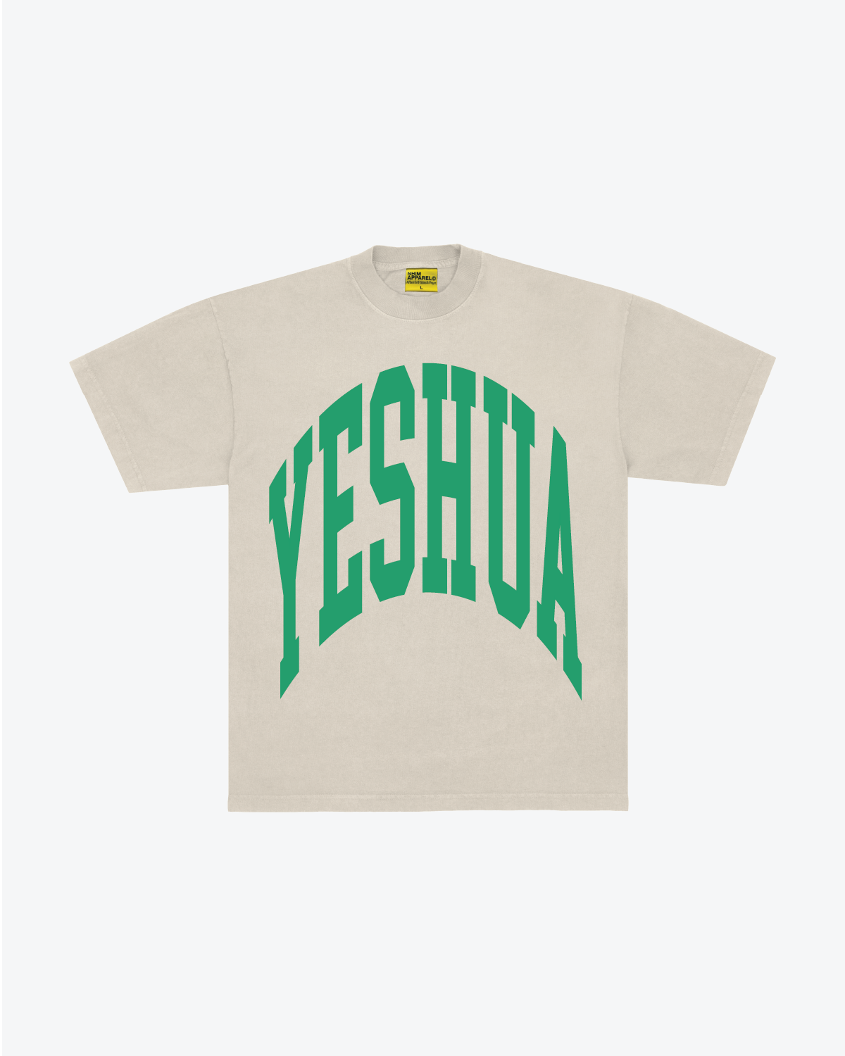 YESHUA SPIRIT TEE IN FRENCH OAK GARMENT DYED