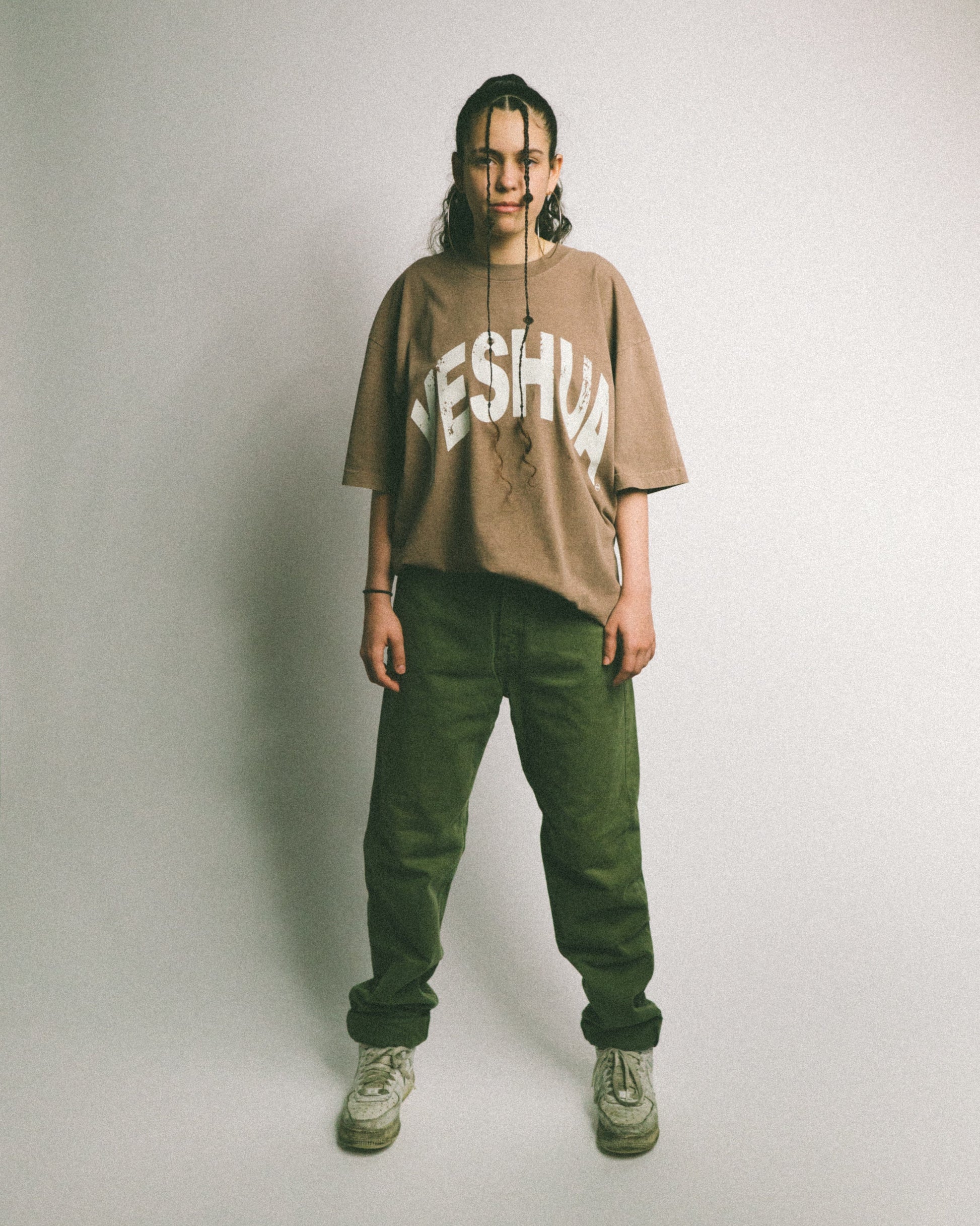 Christian t shirt. Yeshua (which means to save and deliver) is the the literal Hebrew/Aramaic name of Jesus. Colossians 1:15. Hand sewn and made in USA. NHiM Apparel Christian Clothing Company