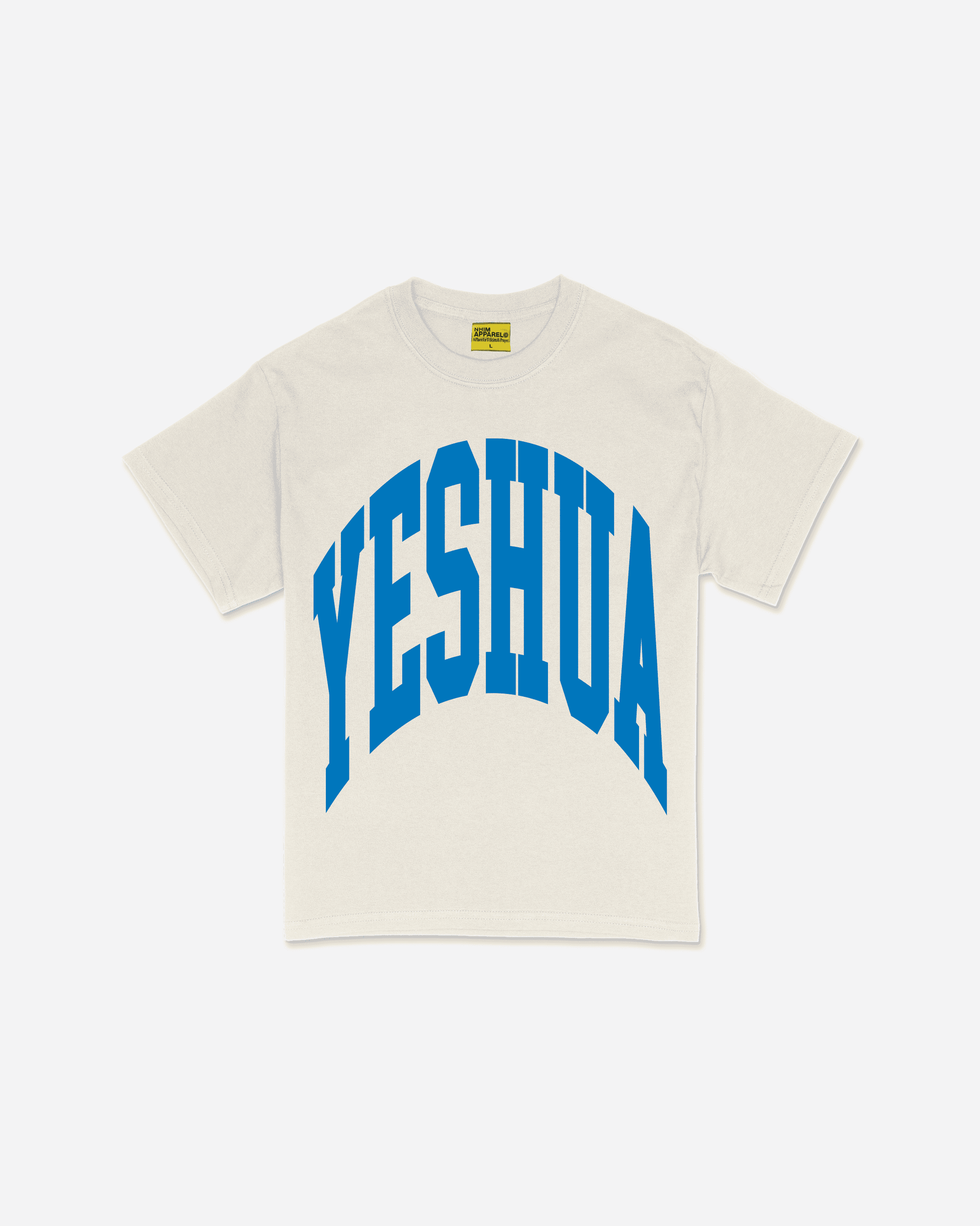Yeshua Spirit Christian tee t-shirt in cream by NHIM Apparel Christian clothing brand