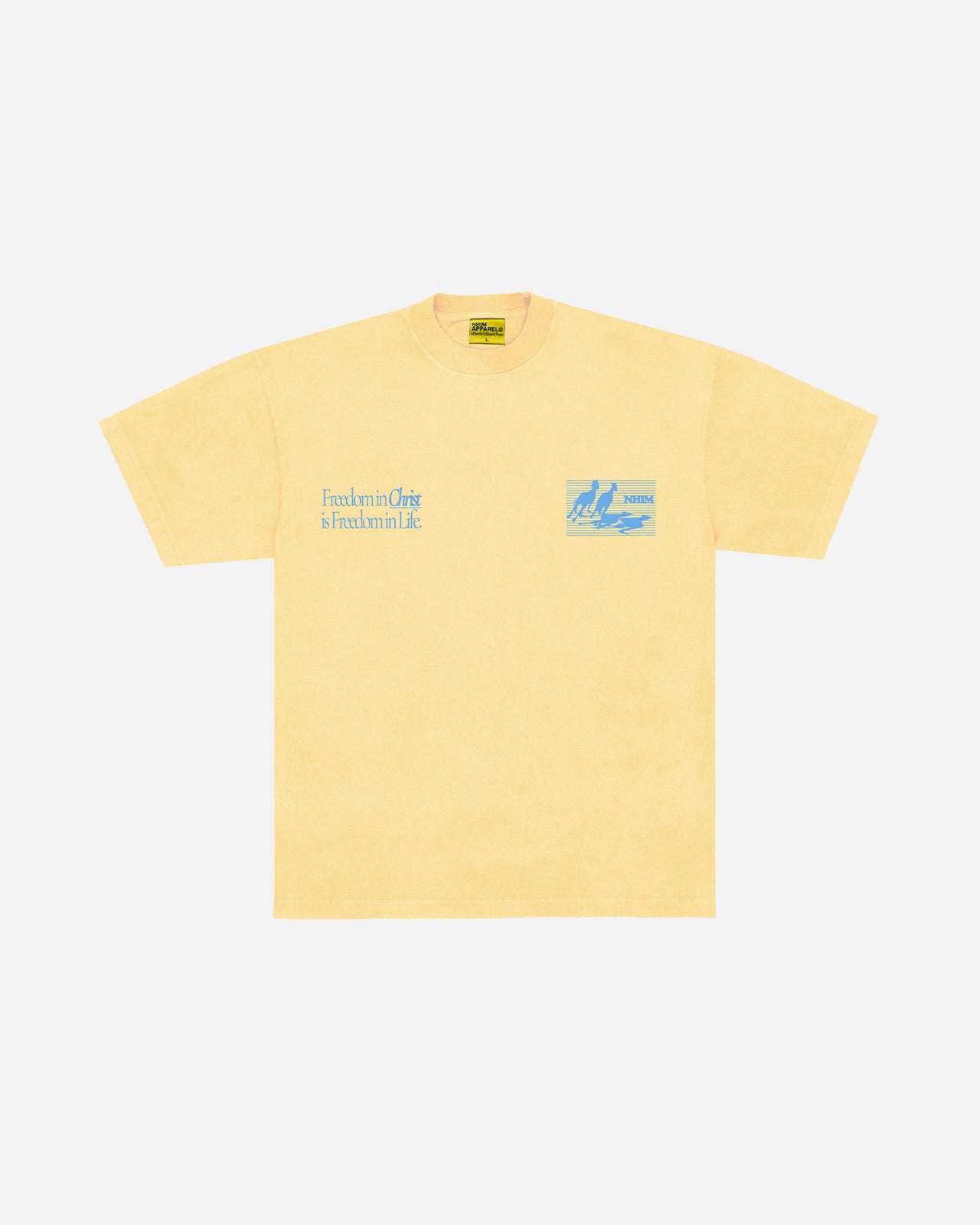 FREEDOM IN CHRIST TEE IN BUTTER GARMENT DYED ** PRE-ORDER EST SHIP 6/11
