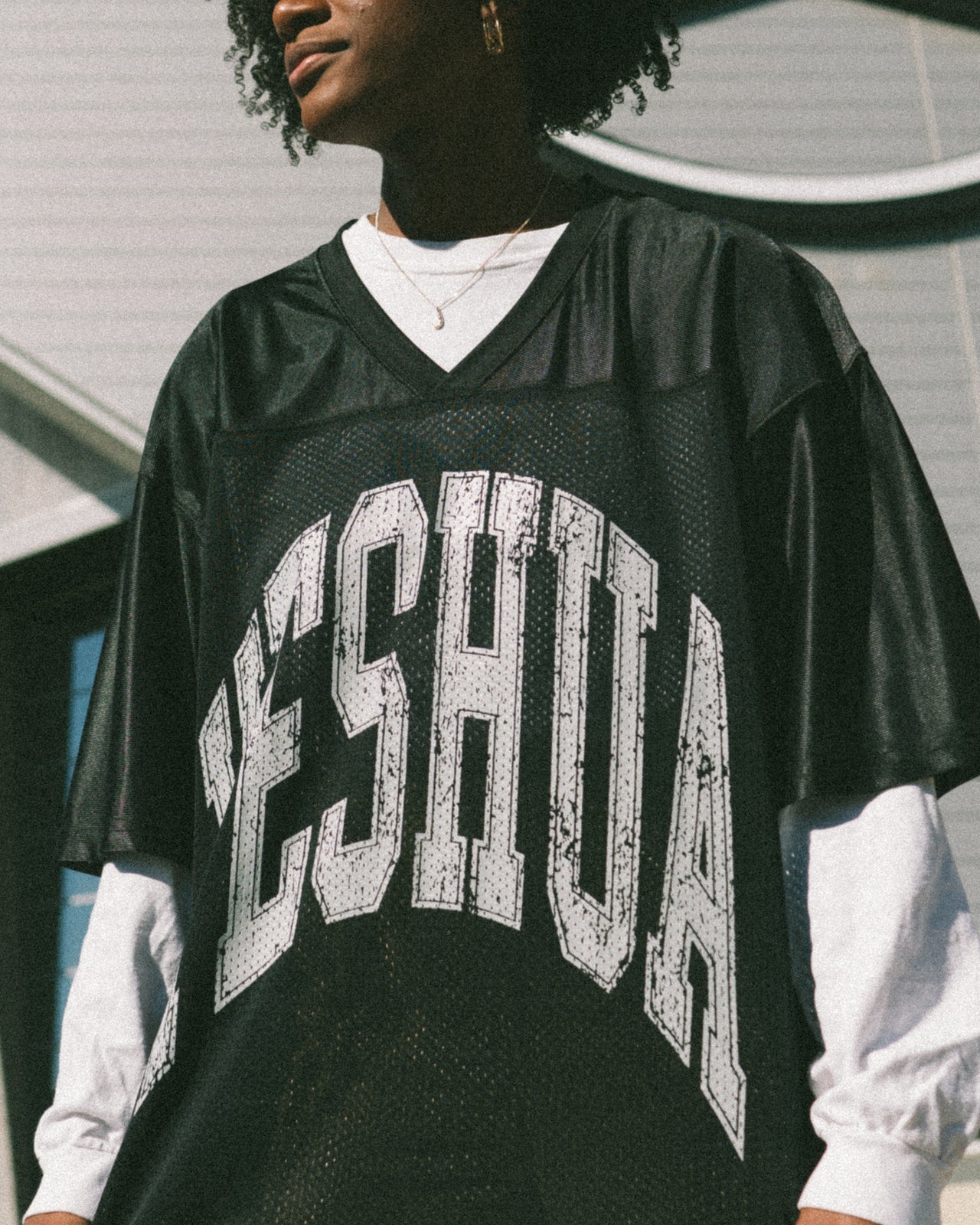 YESHUA FOOTBALL JERSEY (BLACK)