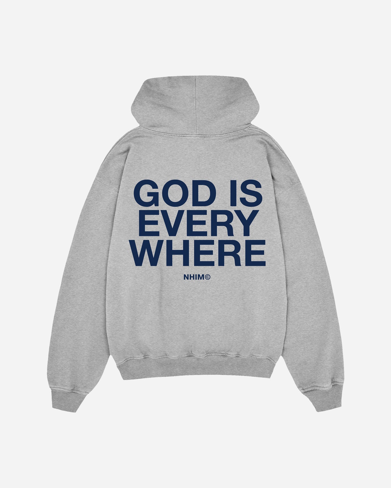 God is Everywhere hoodie in grey by NHIM apparel christian clothing brand