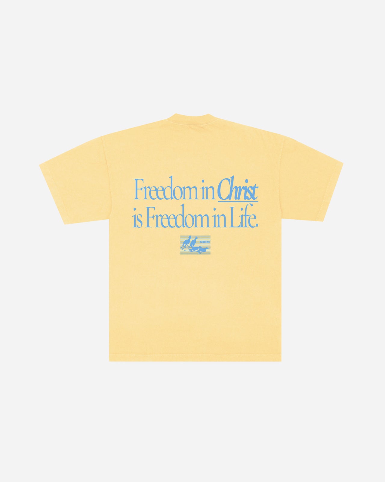 FREEDOM IN CHRIST TEE IN BUTTER GARMENT DYED ** PRE-ORDER EST SHIP 6/11