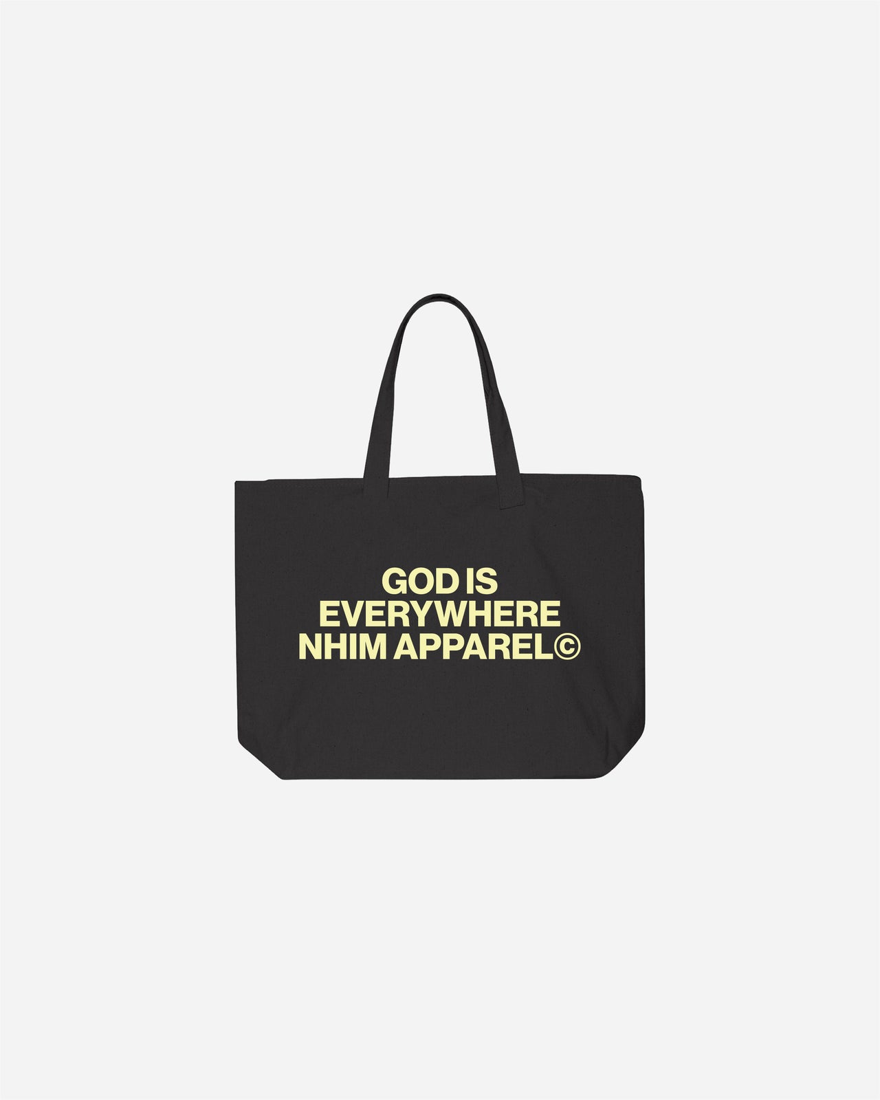 GOD IS EVERYWHERE 'GALLERY' TOTE (BLACK)