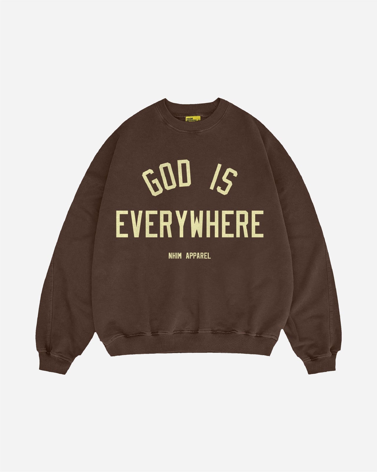 GOD IS EVERYWHERE F/W '24 CREW (BROWN)