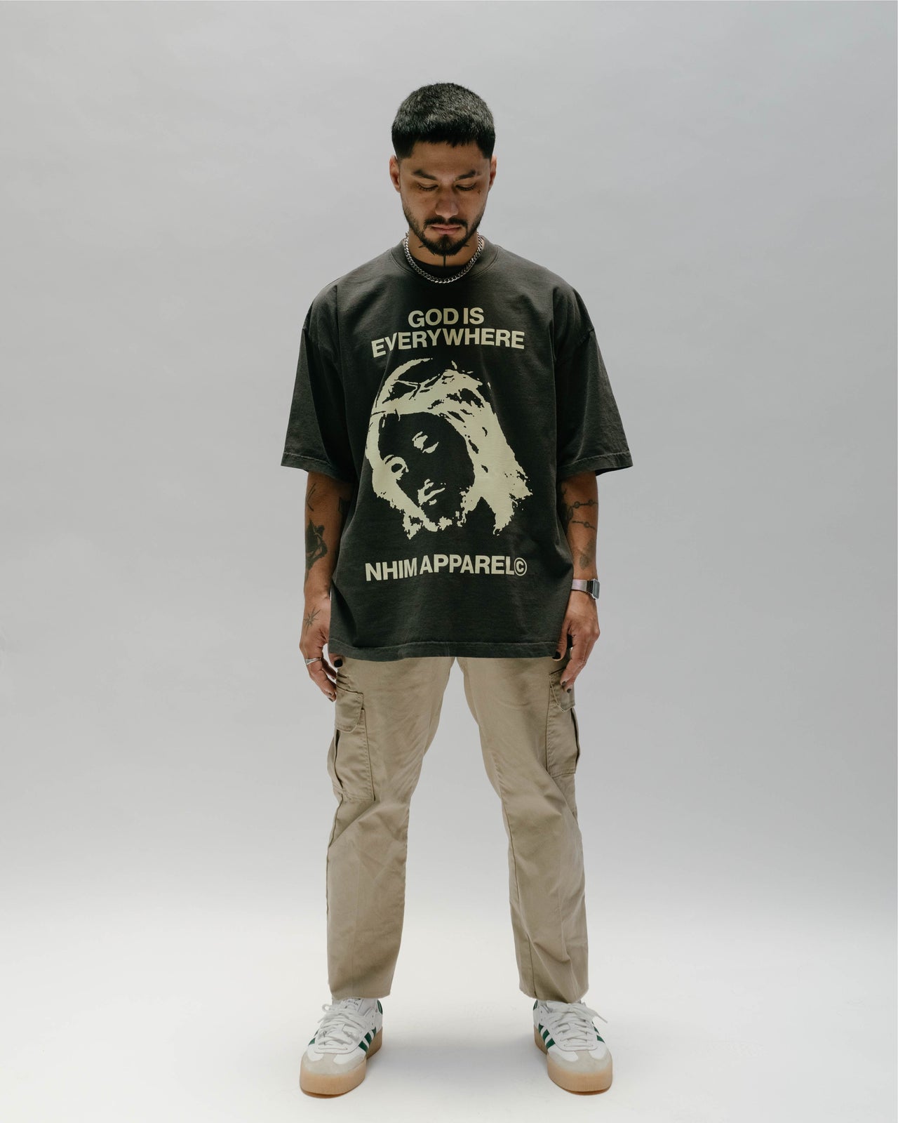 GOD IS EVERYWHERE 'GALLERY' ICON TEE (VINTAGE BLACK)