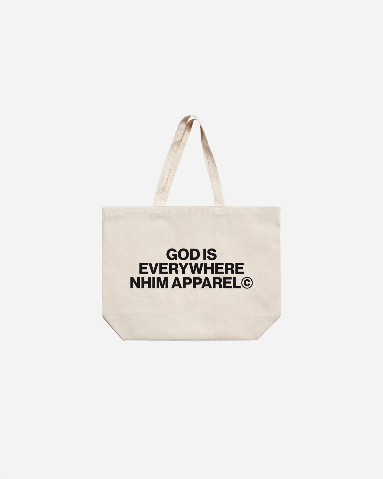 GOD IS EVERYWHERE 'GALLERY' TOTE (NATURAL)