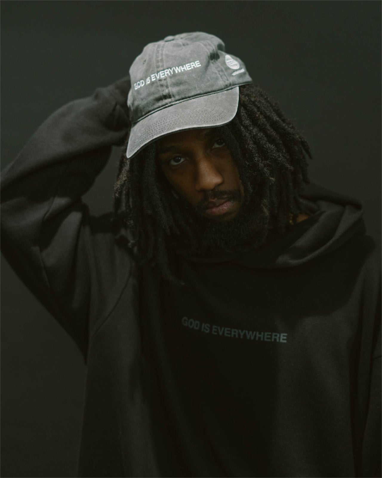 GOD IS EVERYWHERE DAD HAT (VINTAGE BLACK)