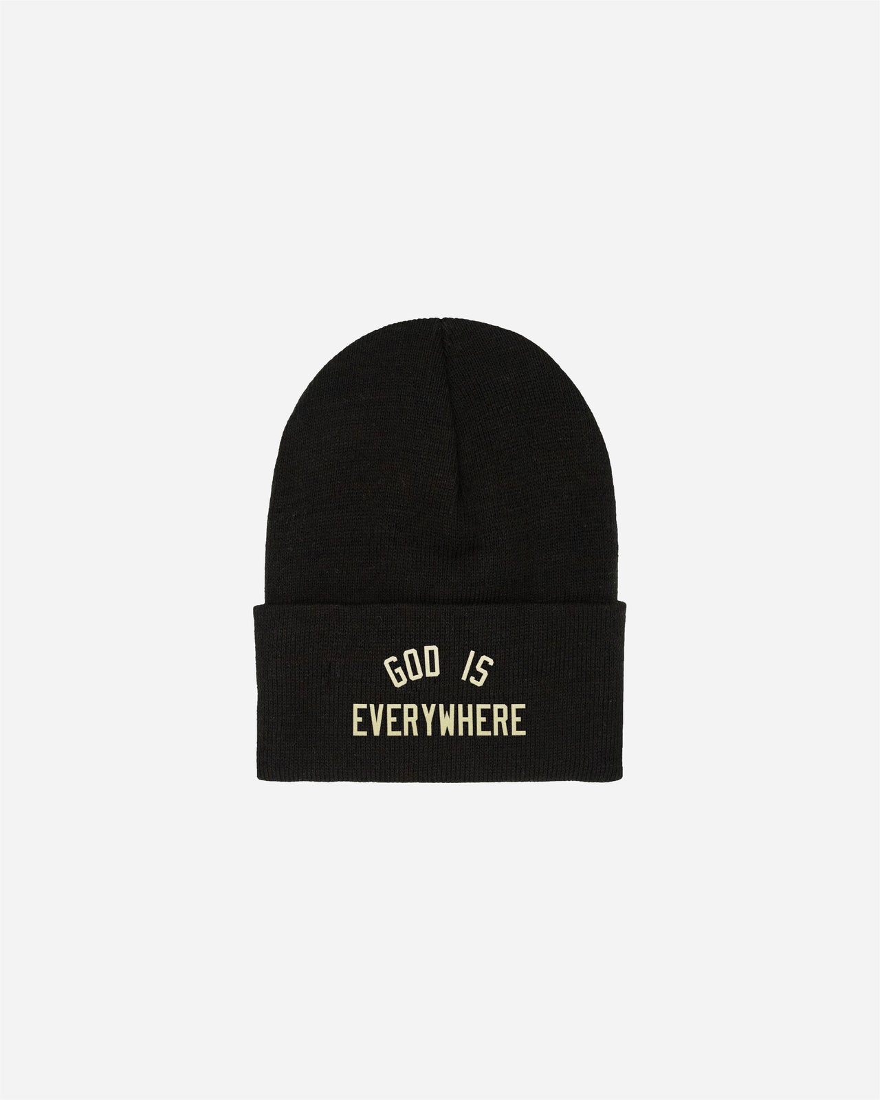 GOD IS EVERYWHERE F/W '24 CUFF BEANIE (BLACK)