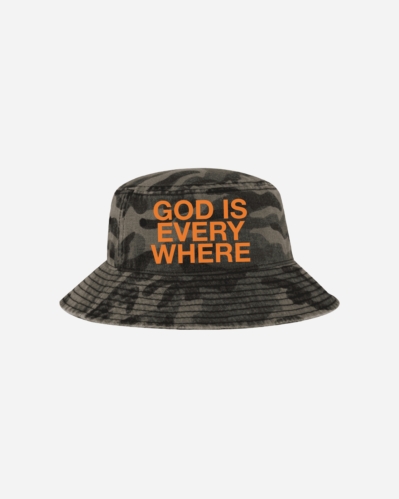 GOD IS EVERYWHERE BUCKET HAT (CAMO)