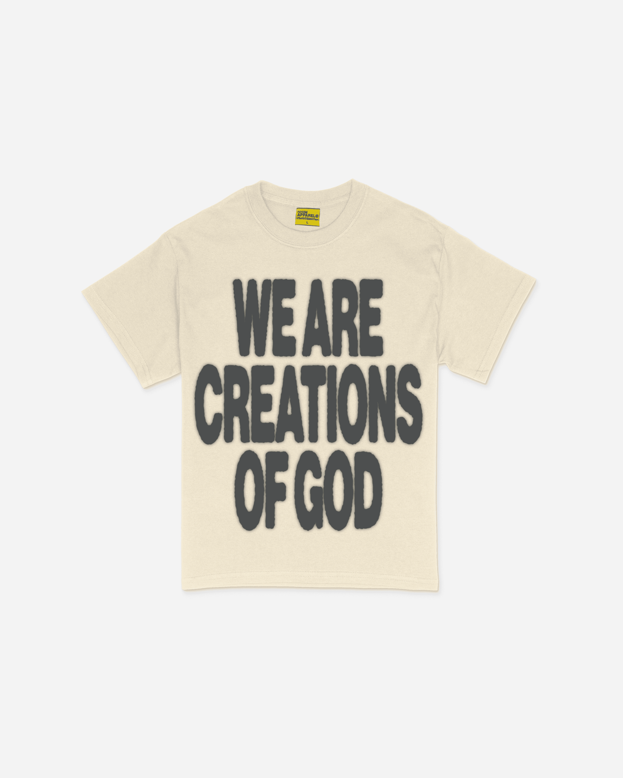 We are creations of God tee shirt by NHIM Apparel christian clothing brand