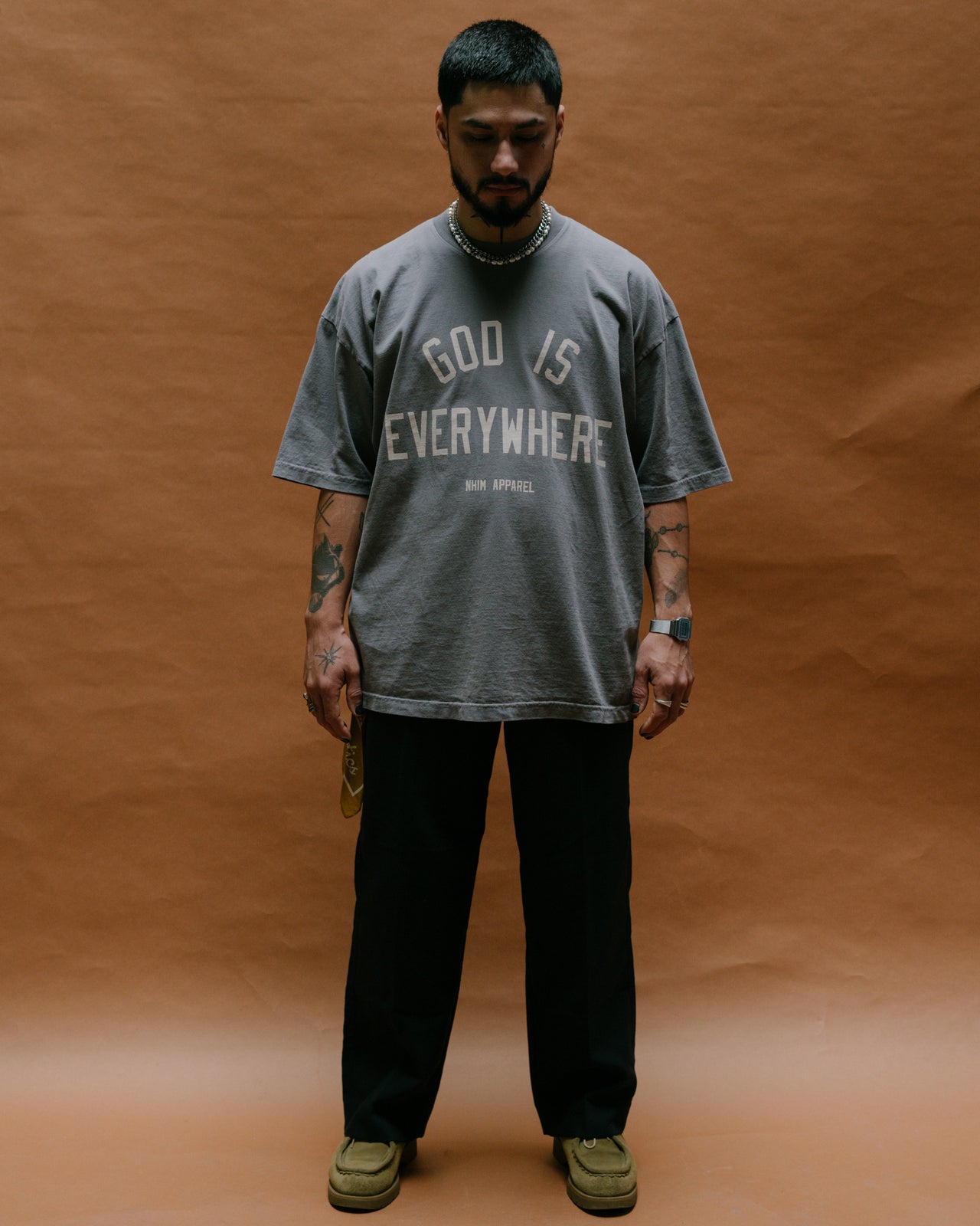 GOD IS EVERYWHERE F/W '24 TEE (CHARCOAL)