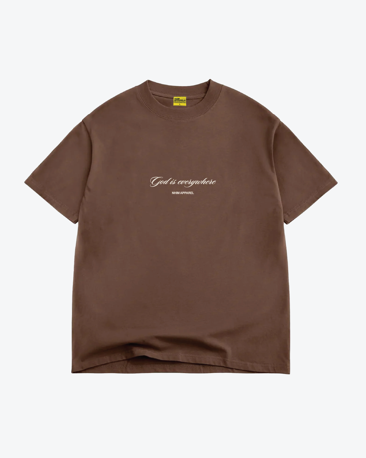 GOD IS EVERYWHERE SCRIPT TEE IN CHOCOLATE | PRE-SALE | EST SHIP 9.1