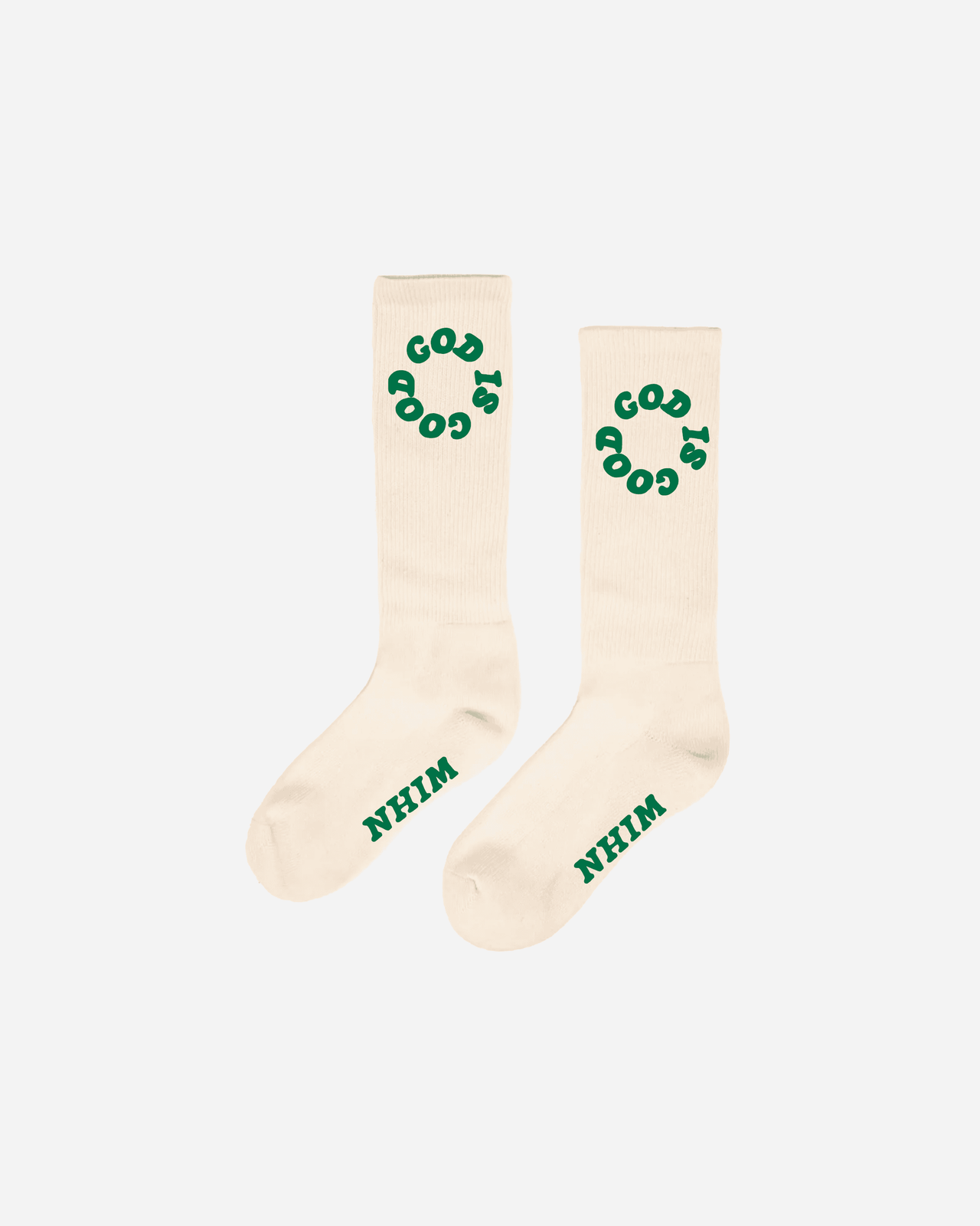 God is Good Socks, 2pk (Cream, Orange)