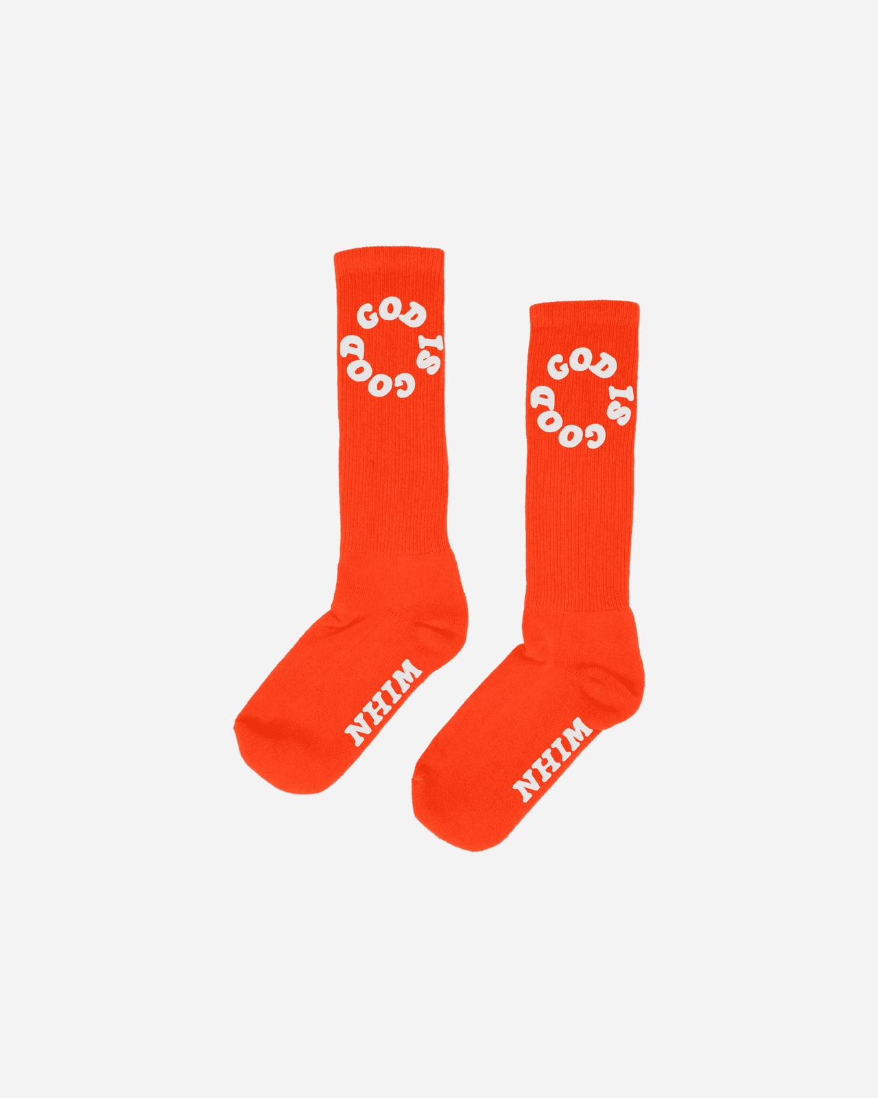 GOD IS GOOD SOCKS, 2pk (CREAM, ORANGE)