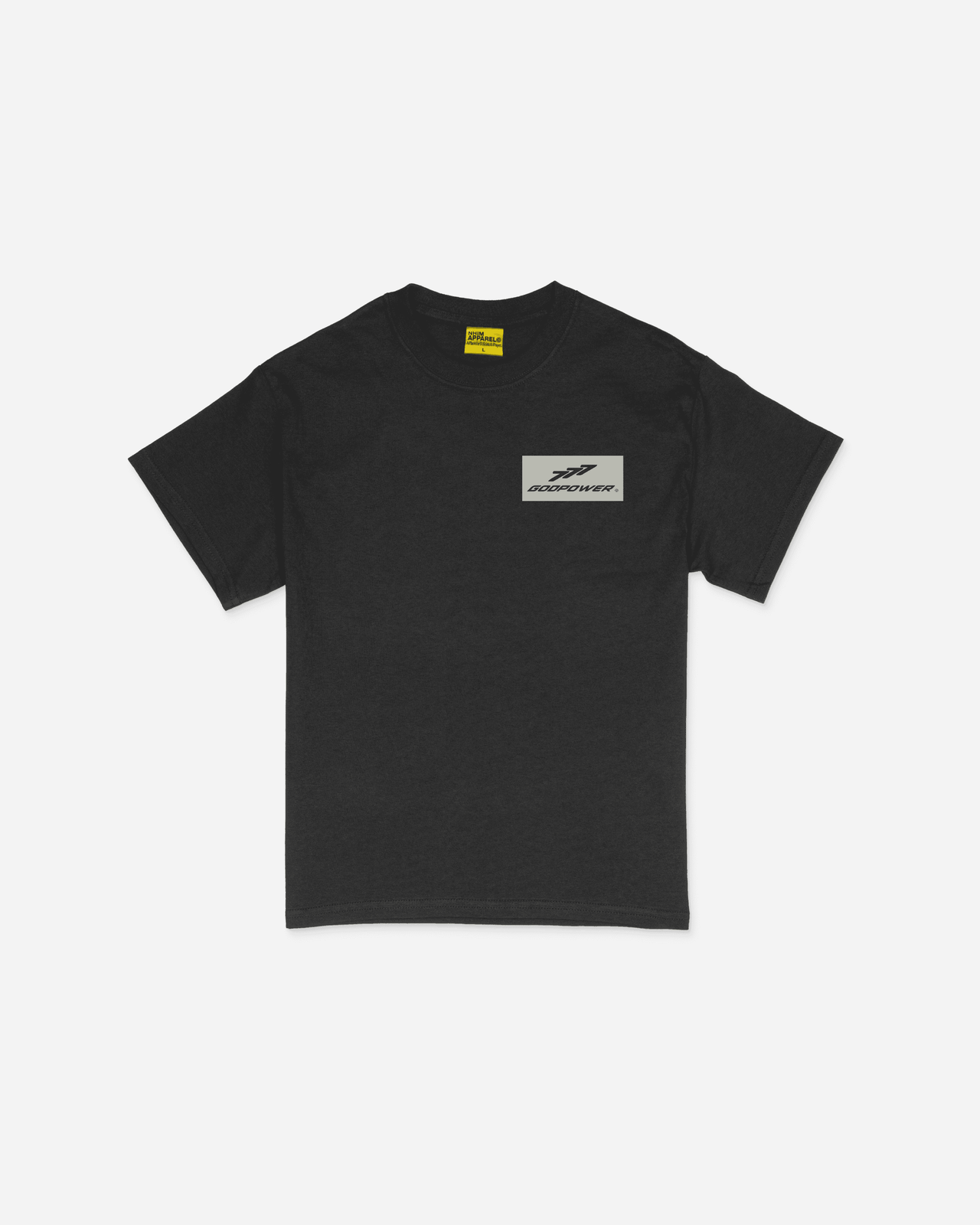 GODPOWER black christian t-shirt by NHIM Apparel Christian clothing brand