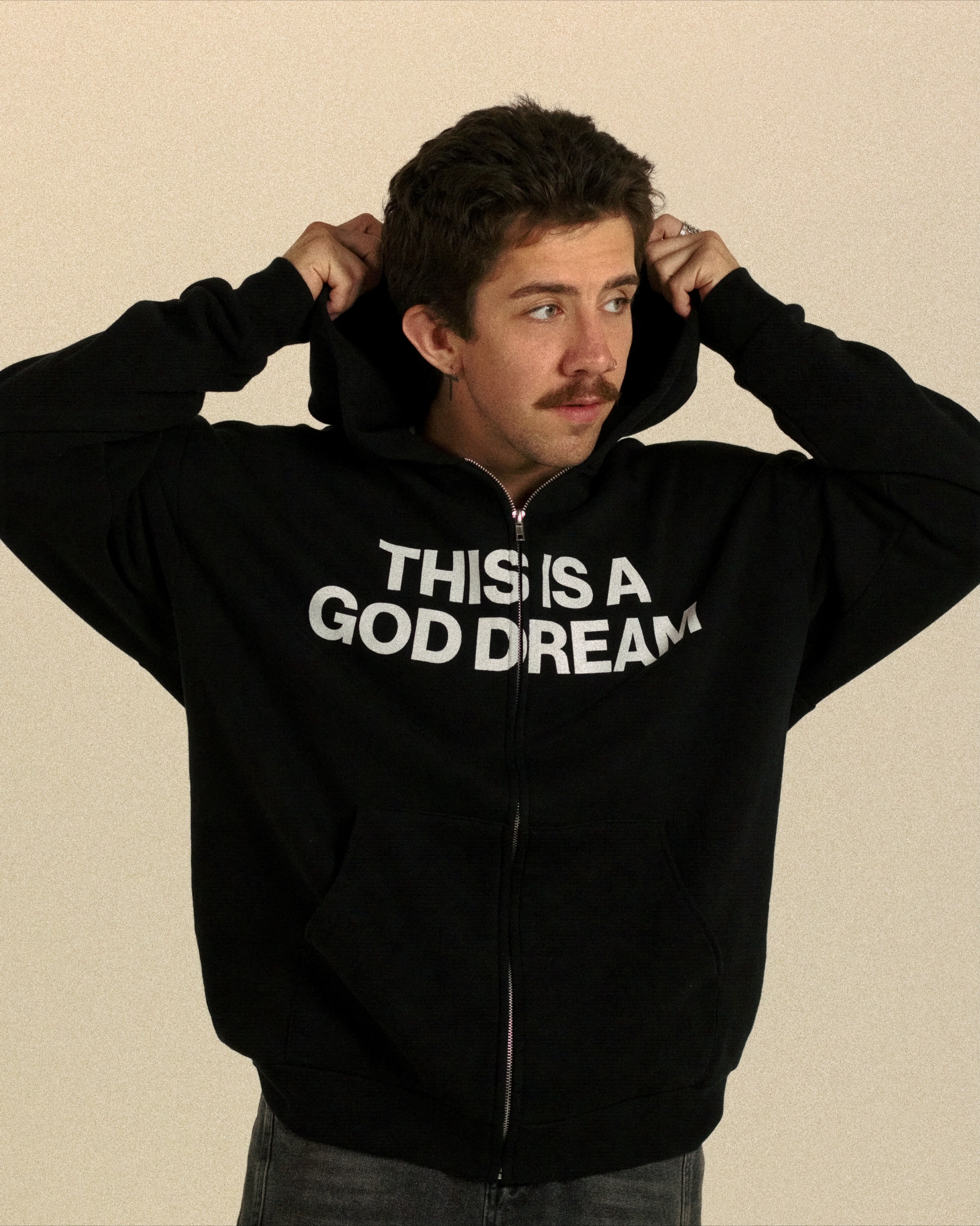 GOD DREAM ZIP HOODIE – NHIM APPAREL