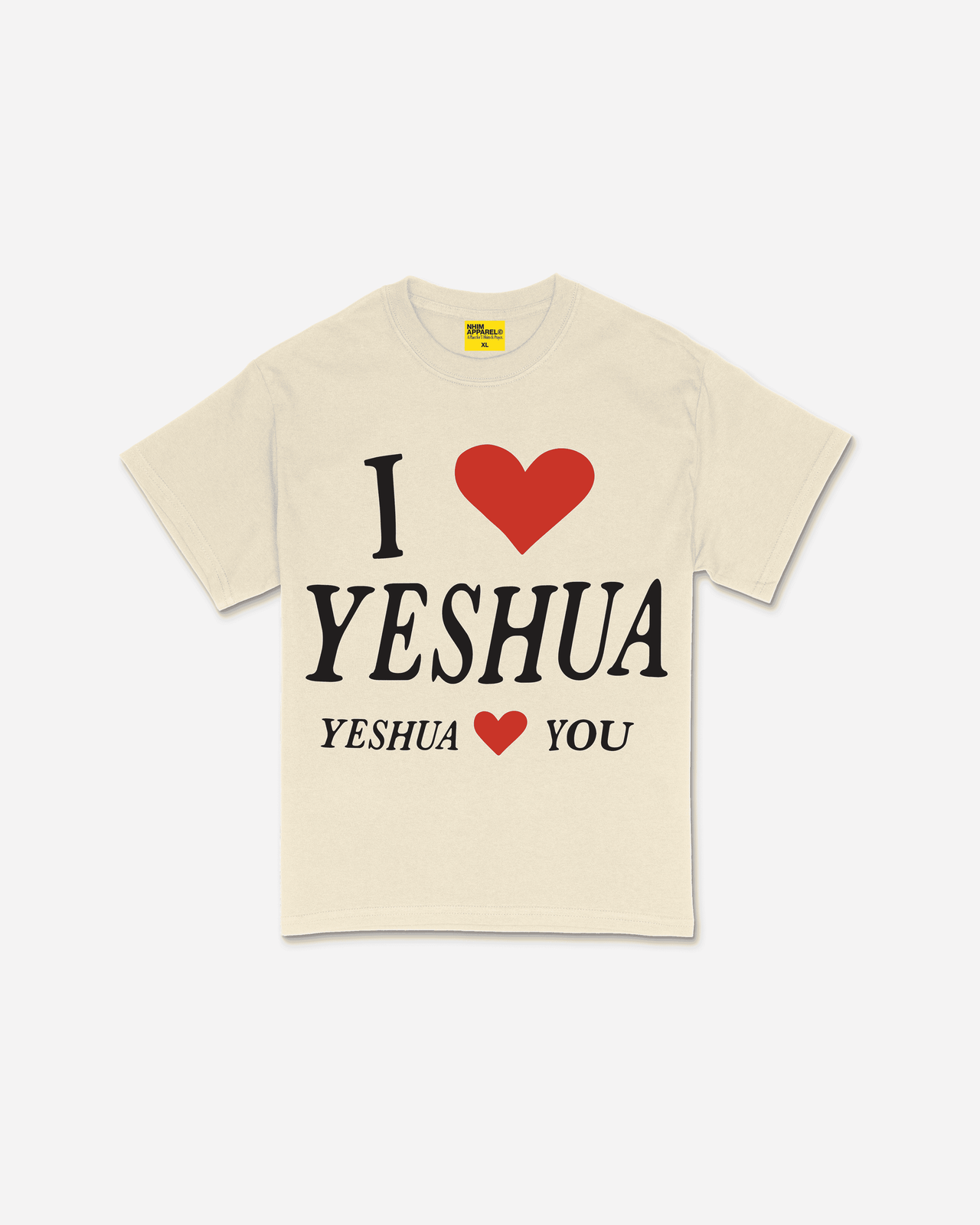 I LOVE YESHUA TEE (NATURAL)