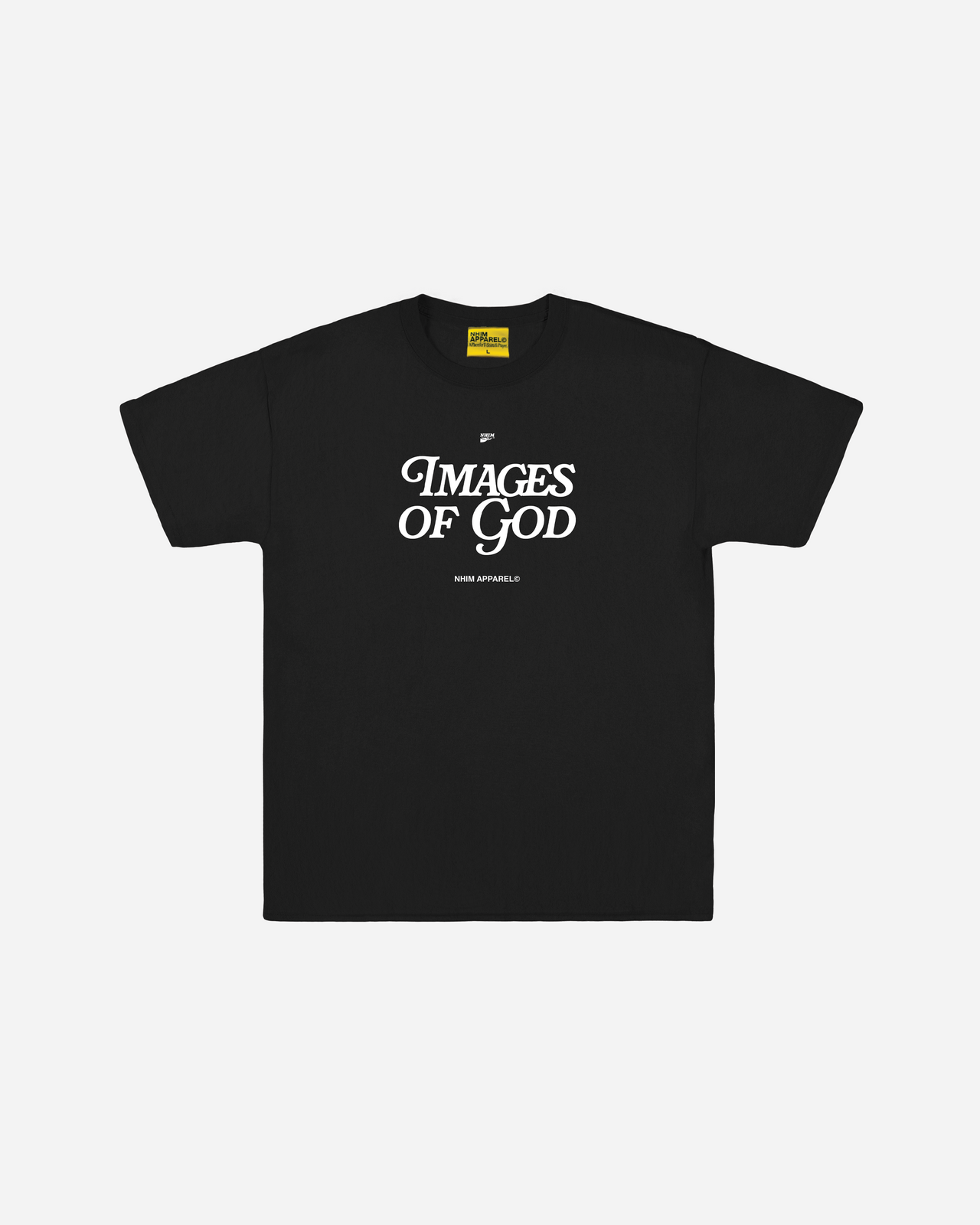 images of god tee in black by NHIM Apparel