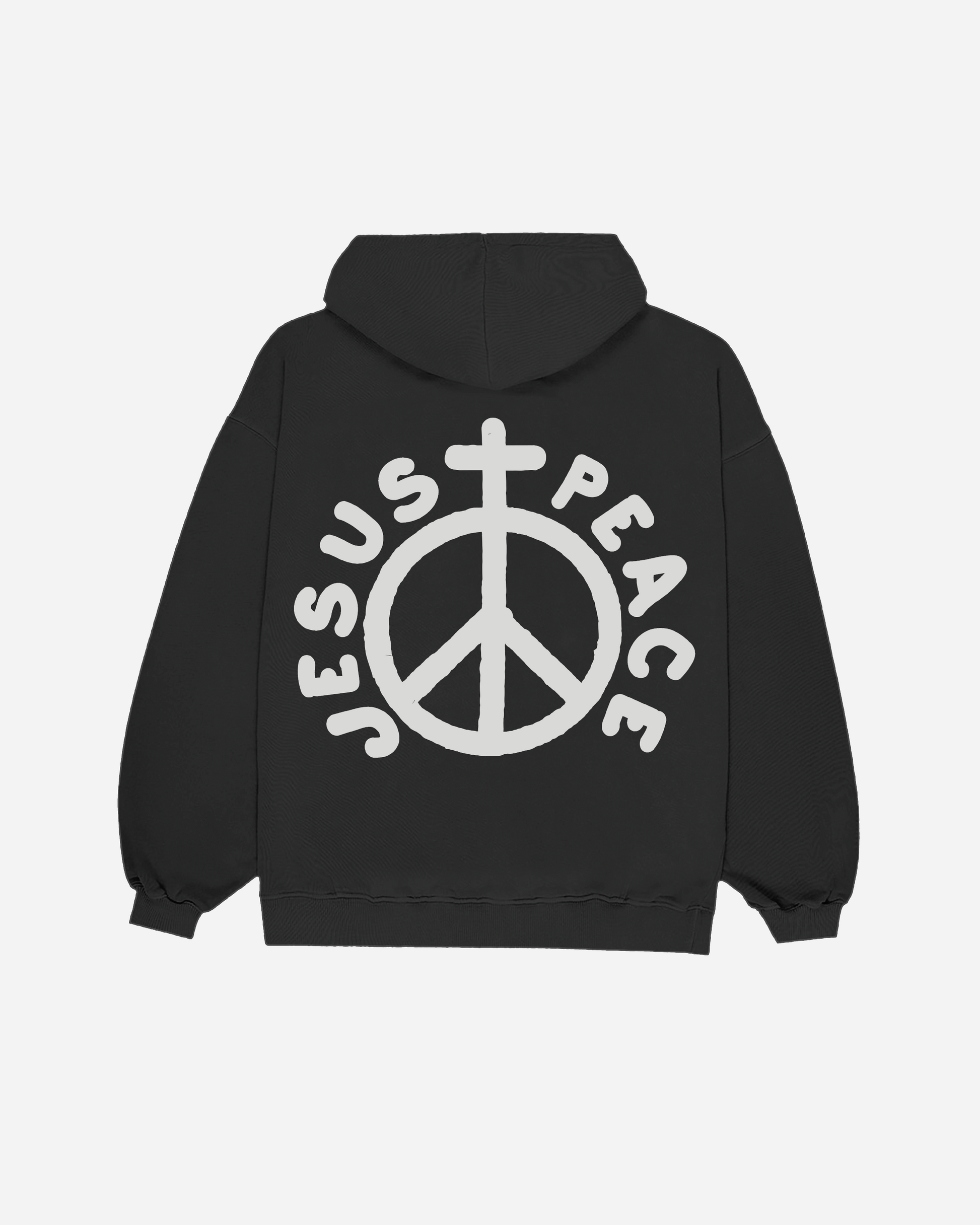 "Jesus Peace" Christian Hoodie Sweatshirt in Royal for the modern day Jesus People movement. Inspired by the words of 2 Thessalonians. Made in the USA by NHIM Apparel Christian Clothing Brand