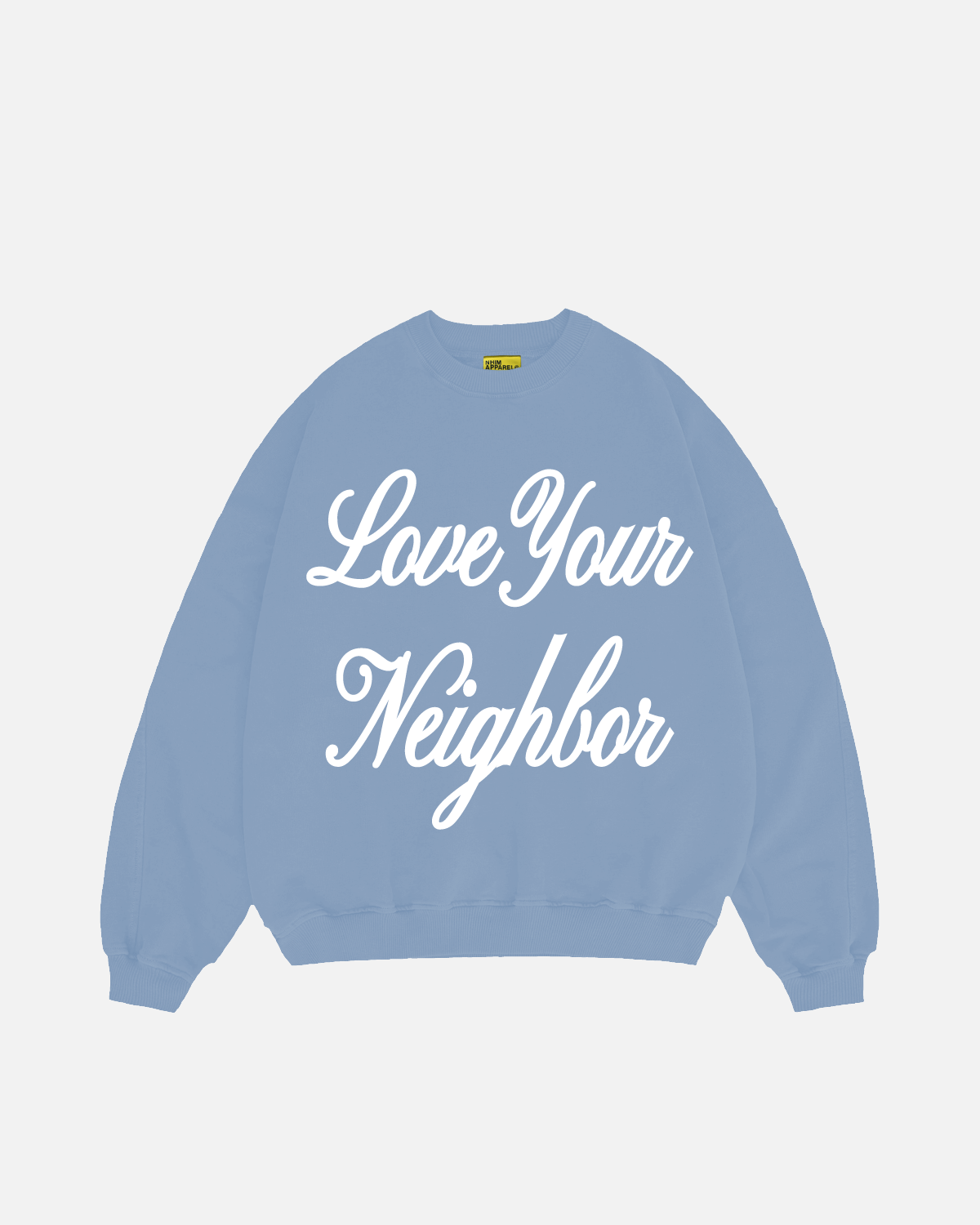 LYN AMORE WASHED BLUE CREW