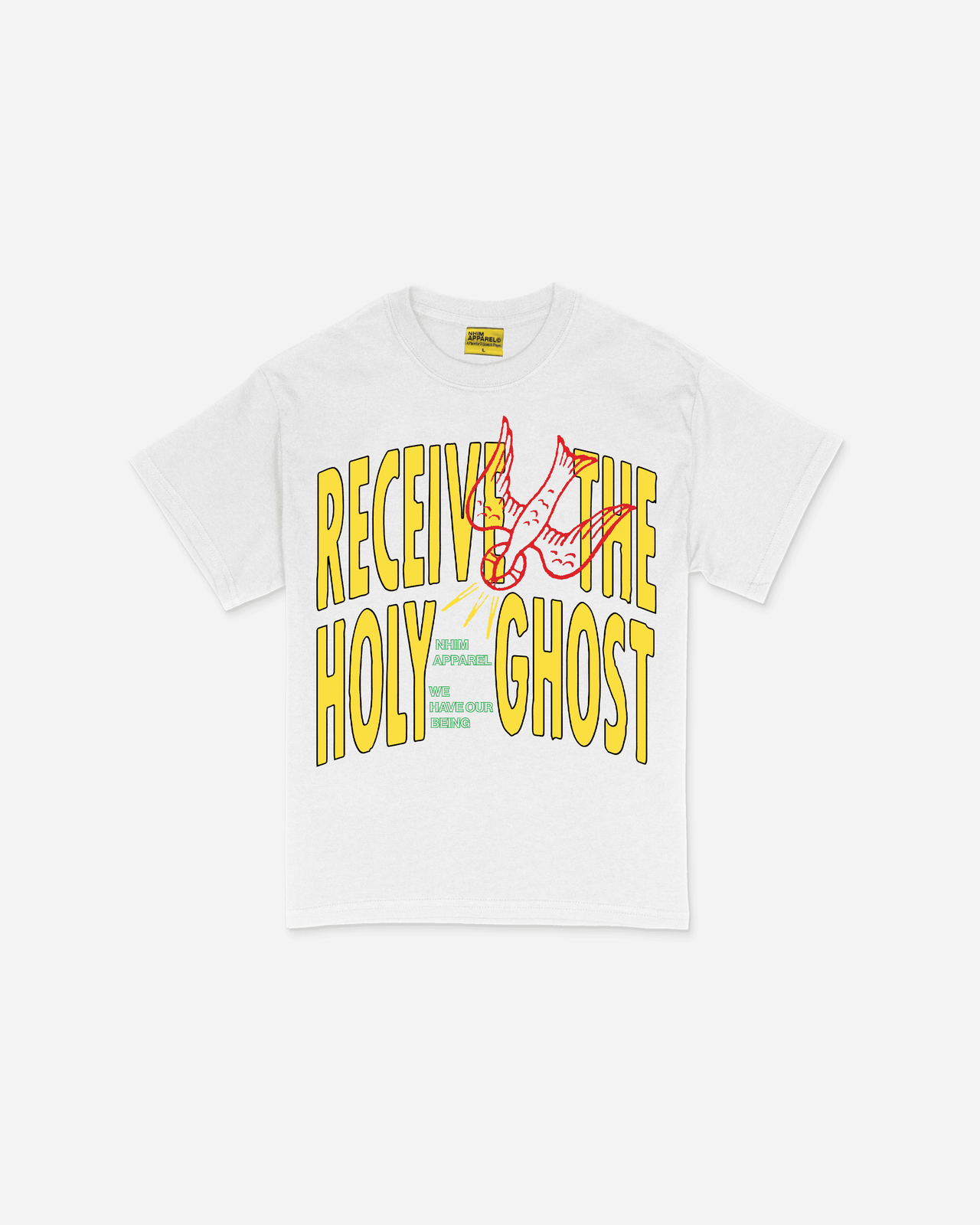 RECEIVE THE HOLY GHOST TEE (WHITE)