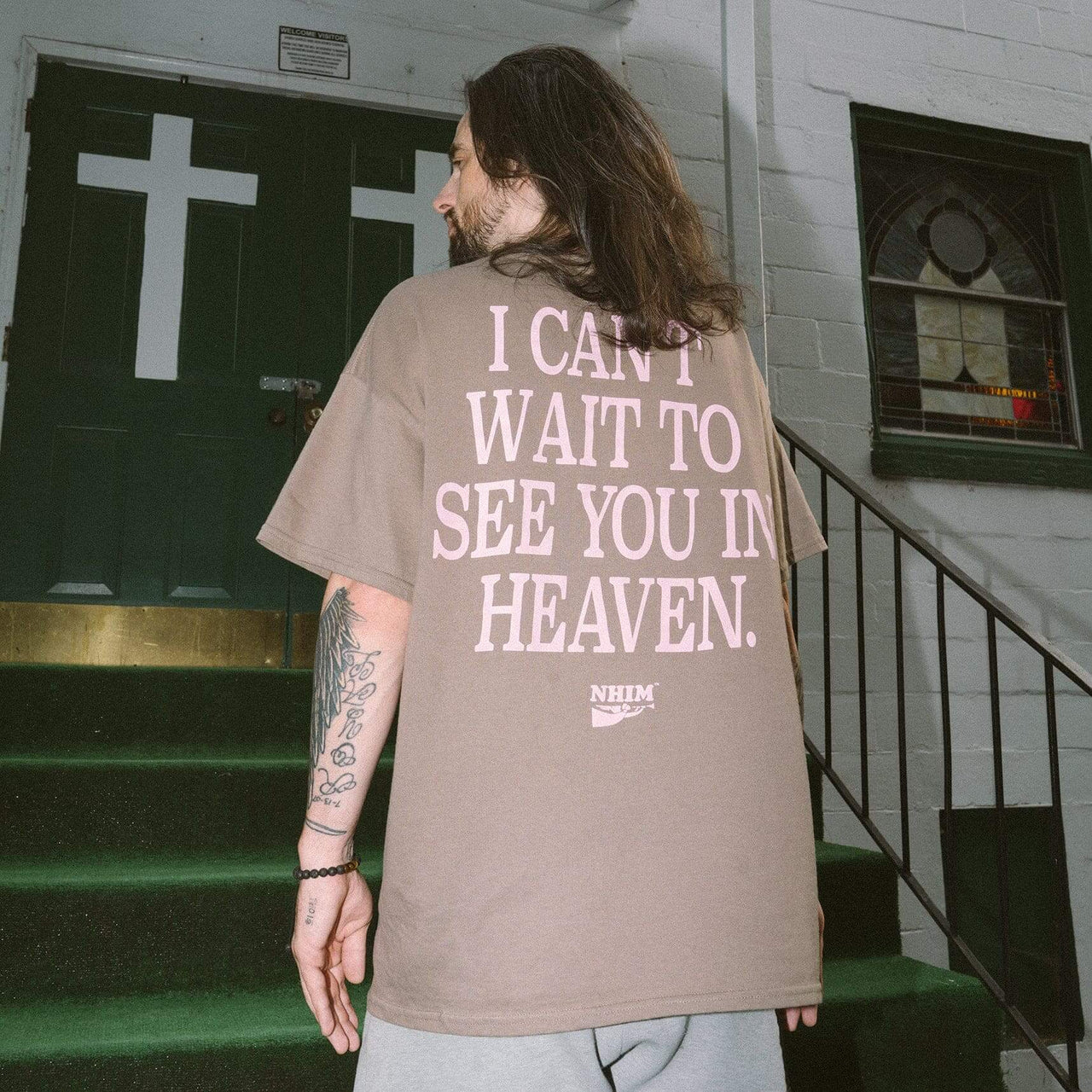 SEE YOU IN HEAVEN TEE (BROWN)