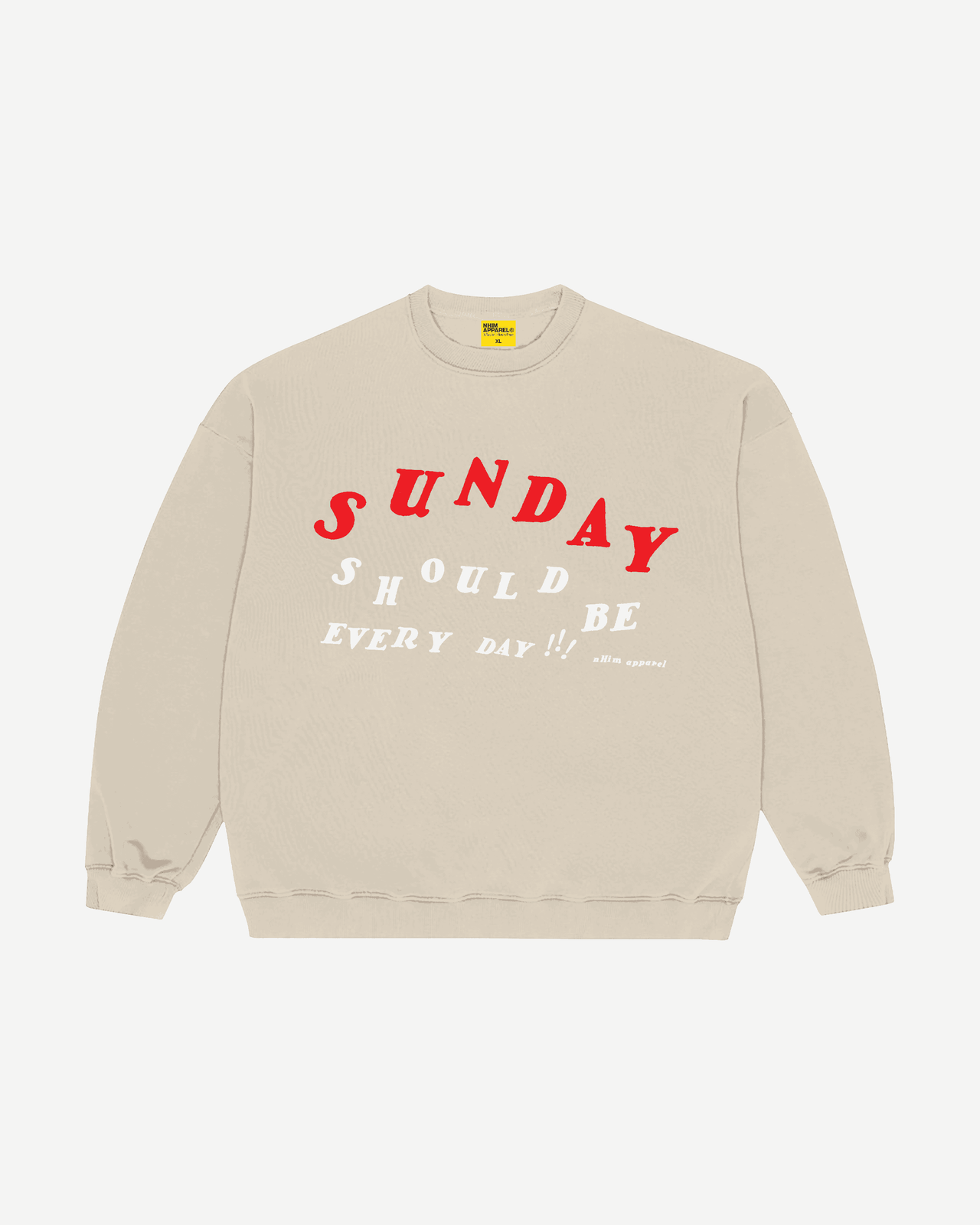 Sand crew sweatshirt Sunday Every Day by NHIM APPAREL Christian clothing brand