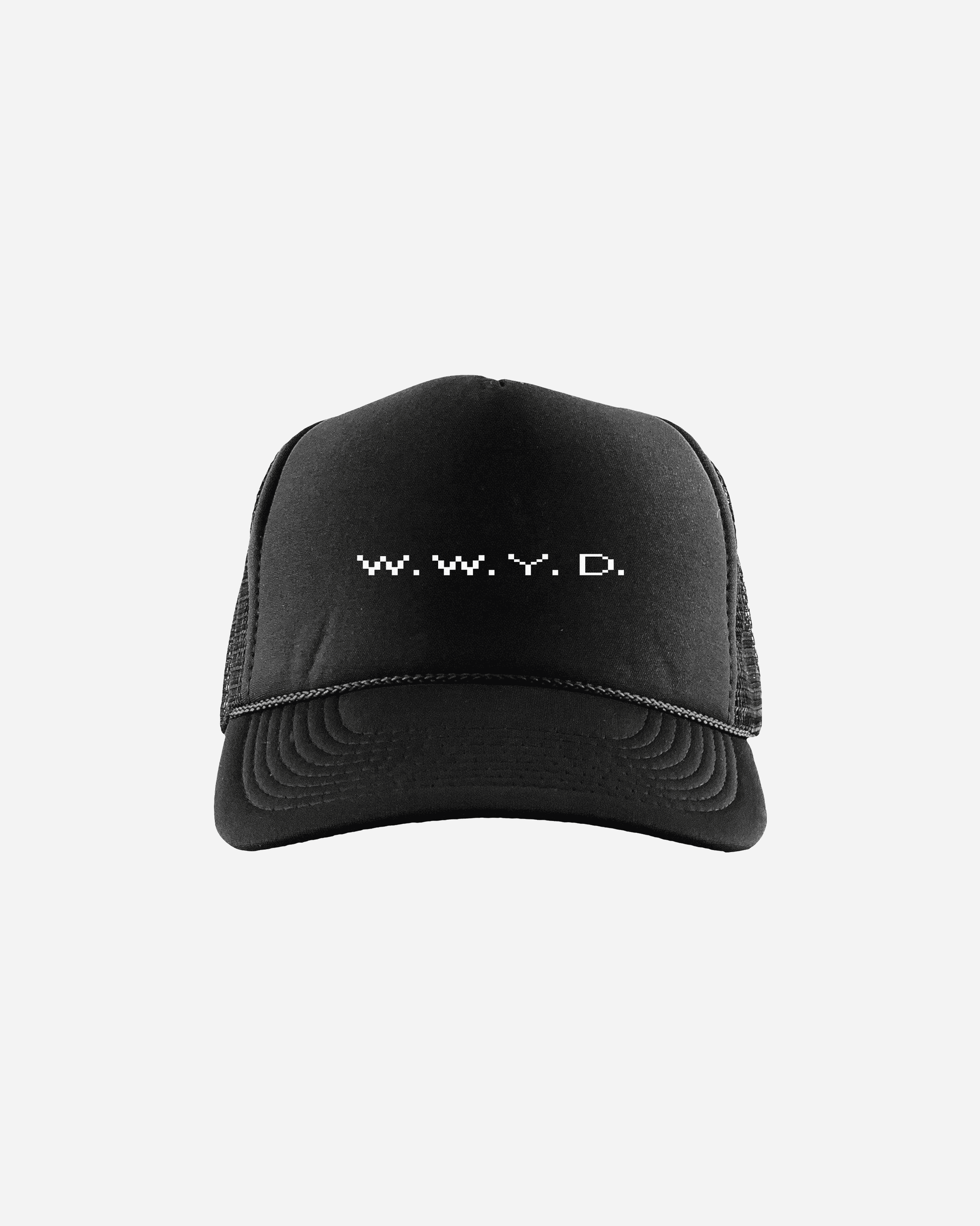 What Would Yeshua Do? WWYD Trucker Hat in black. A new take on the old Christian classic  WWJD (What would Jesus Do). All glory to Yeshua!