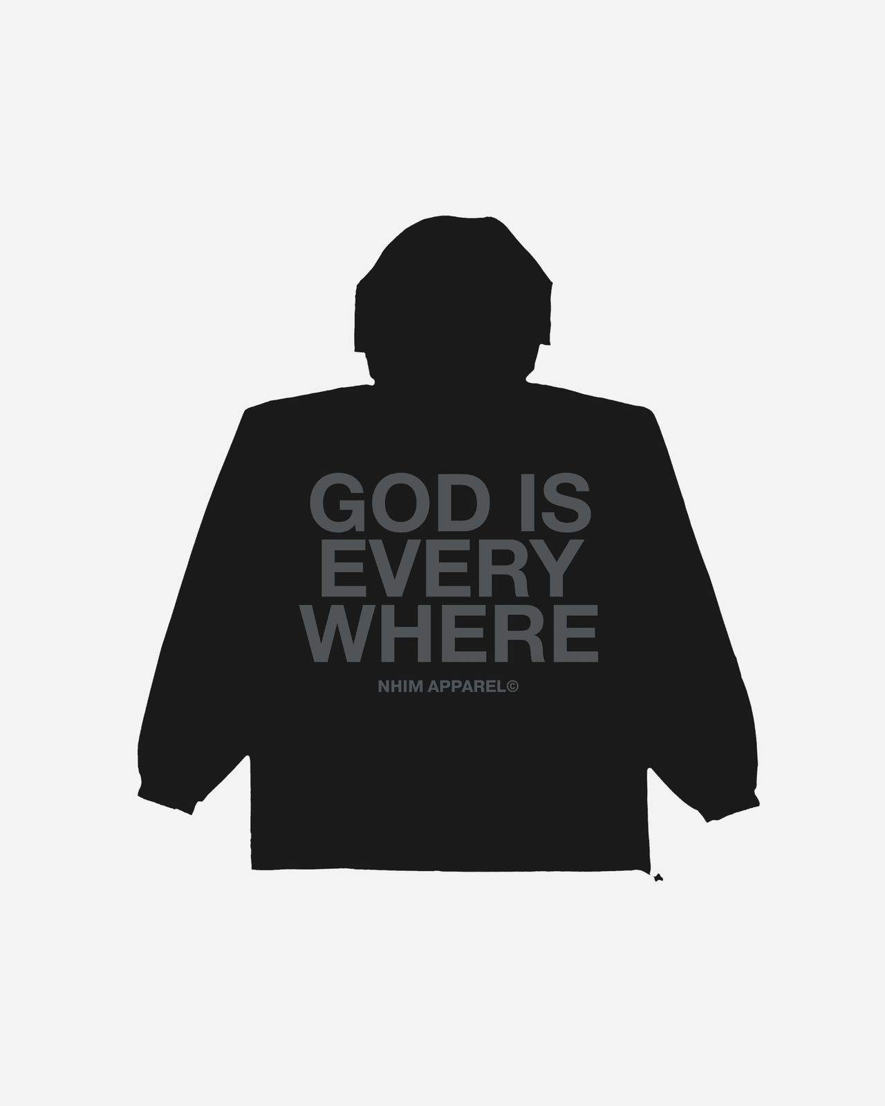 GOD IS EVERYWHERE WINDBREAKER (BLACK)