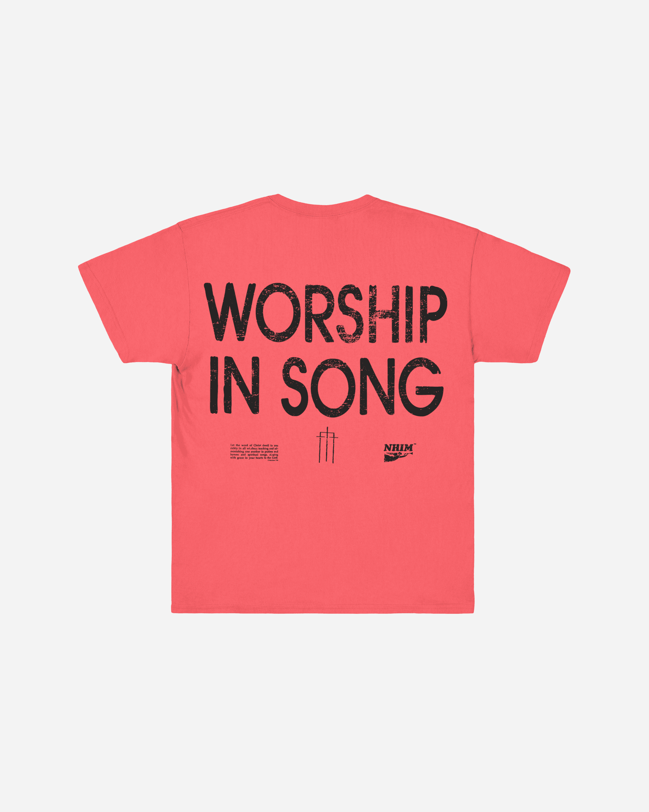 WORSHIP IN SONG TEE (CORAL)